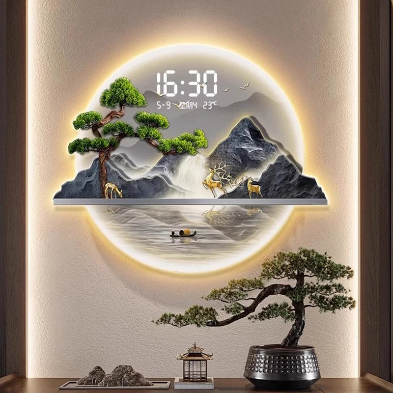 Luxury Lifestyle Aesthetics - Orologi da Parete in Stile Cinese,