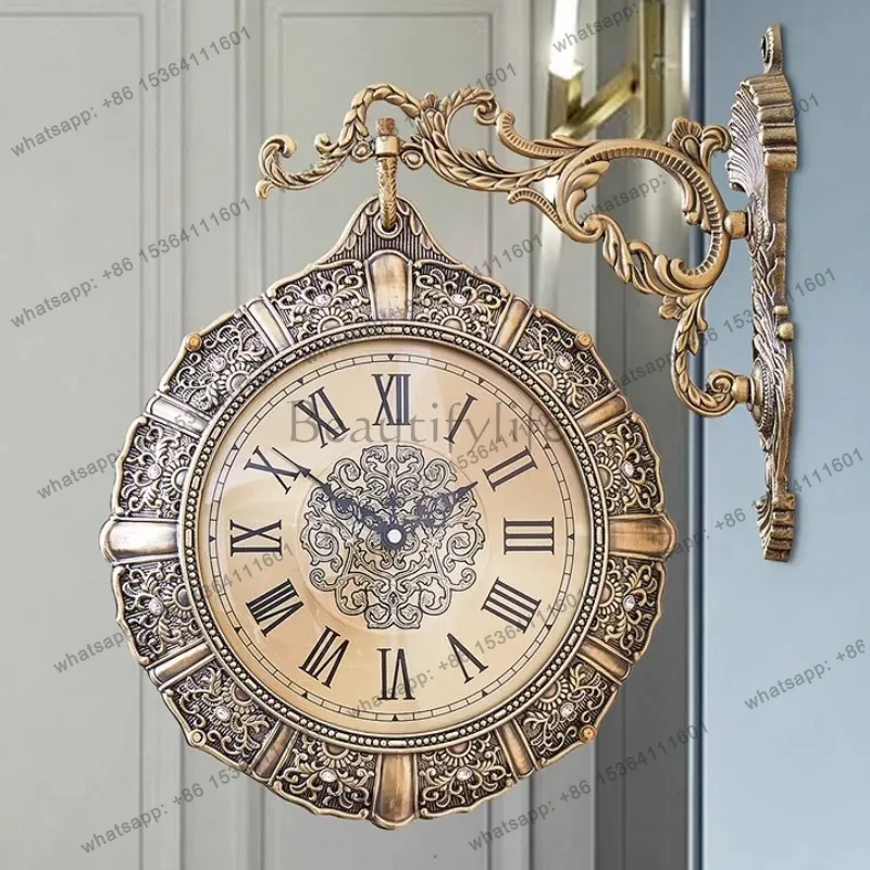 Luxury Lifestyle Aesthetics - Orologio da Parete Nordico Retrò Silenzioso