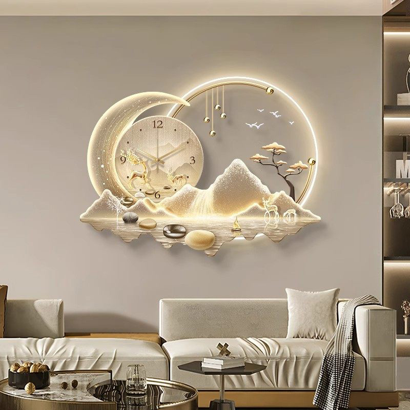 Luxury Lifestyle Aesthetics - Orologio da Parete LED Artistico, Design